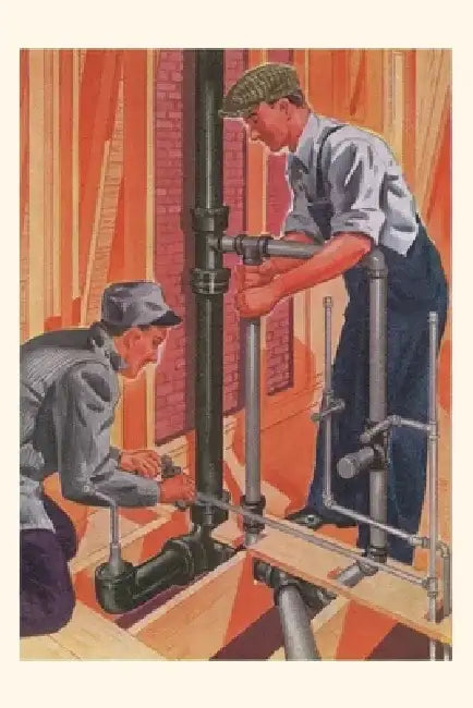 Vintage Journal Plumbing and Pipefitting by Found Image Press