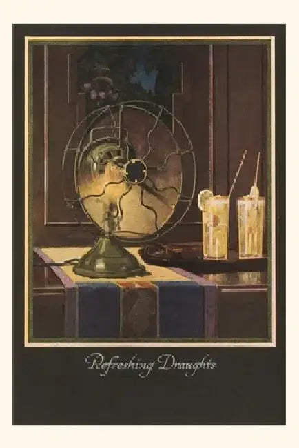 Vintage Journal Refreshign Drafts, Electric Fan by Found Image Press