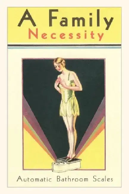 Vintage Journal Bathroom Scale, A Family Necessity by Found Image Press