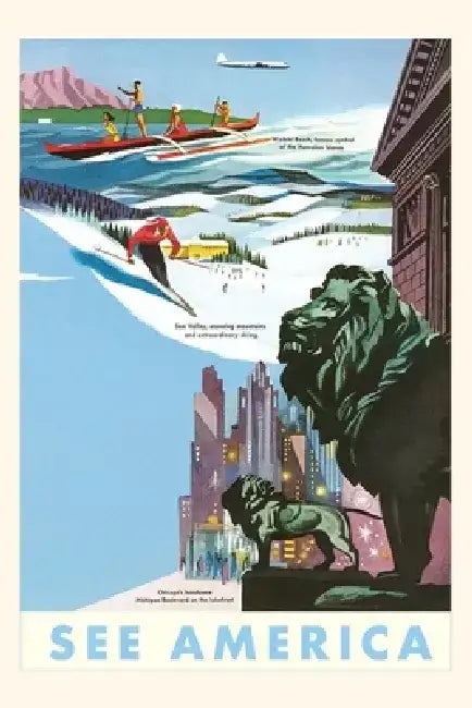 Vintage Journal Travel Poster: See America by Found Image Press