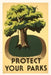 Vintage Journal Protect Your Parks, Stately Tree by Found Image Press