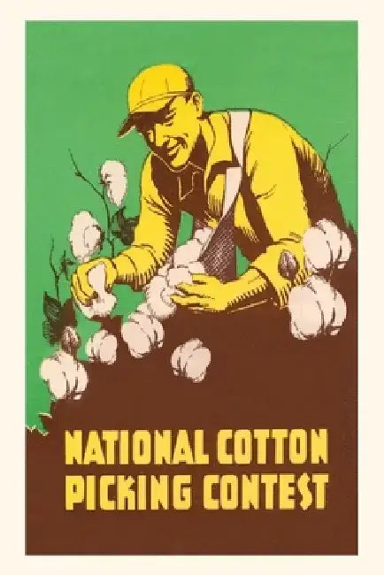 Vintage Journal National Cotton Picking Contest by Found Image Press