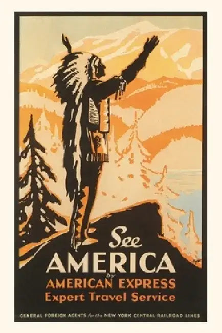 Vintage Journal See America Travel Poster by Found Image Press