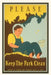Vintage Journal Please Keep the Park Clean, Boy with Net by Found Image Press