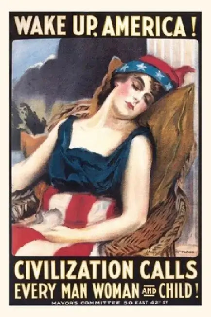 Vintage Journal Wake Up America by Found Image Press