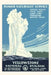 Vintage Journal Yellowstone National Park Travel Poster, Old Faithful by Found Image Press