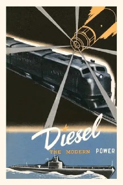 Vintage Journal Diesel, The Modern Power by Found Image Press