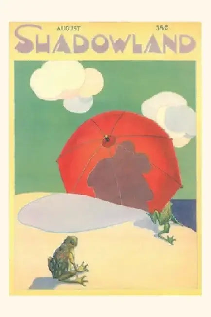 Vintage Journal Shadowland Magazine, Frogs on Beach by Found Image Press