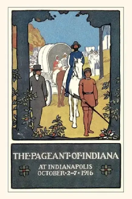 Vintage Journal Pageant of Indiana Poster by Found Image Press