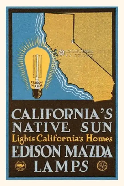 Vintage Journal Advertisement for Mazda Lamps by Found Image Press
