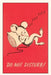 Vintage Journal Do Not Disturb, Sleeping Mouse by Found Image Press