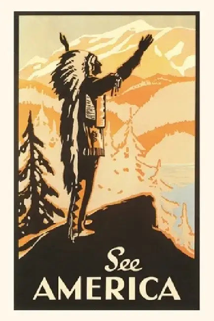Vintage Journal Travel Poster: See America by Found Image Press