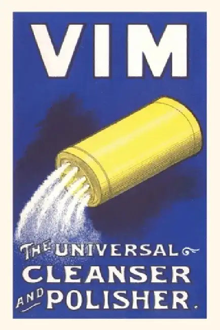 Vintage Journal Vim Cleanser Advertisement by Found Image Press