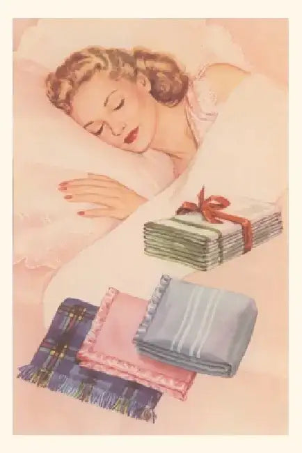 Vintage Journal Woman Dreaming of Scarves by Found Image Press