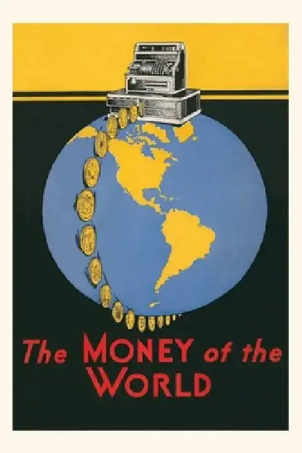 Vintage Journal Cash Register, Money of the World by Found Image Press
