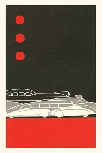 Vintage Journal Streamlined Cars by Found Image Press