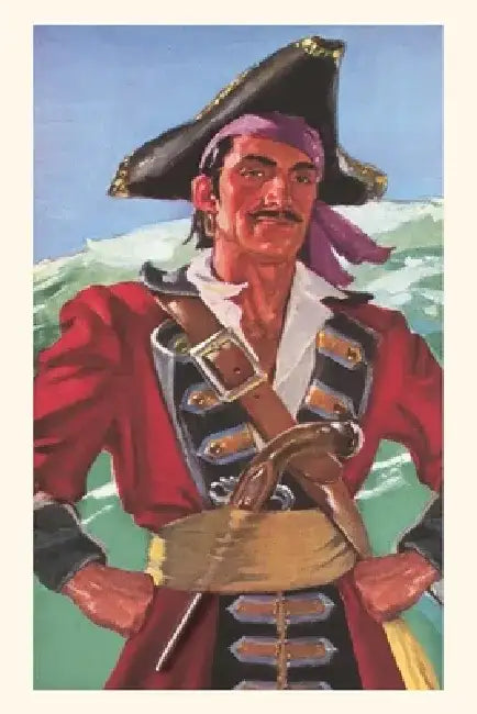 Vintage Journal Sneering Pirate by Found Image Press