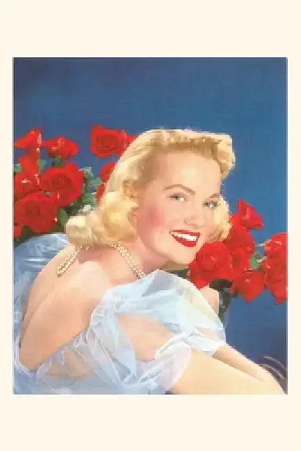 Vintage Journal Fifties Blonde with Roses by Found Image Press