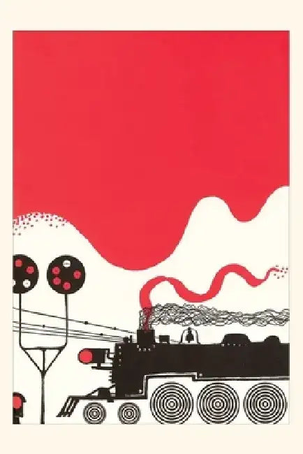 Vintage Journal Stylized Locomotive by Found Image Press