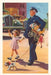 Vintage Journal Policeman Walking Little Girl by Found Image Press