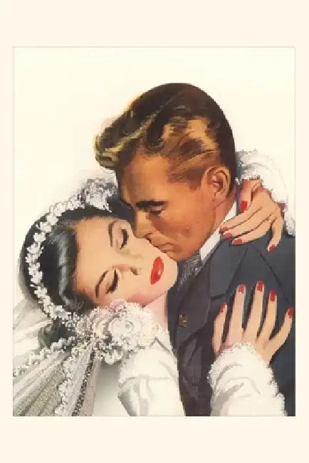 Vintage Journal Wedding Kiss by Found Image Press