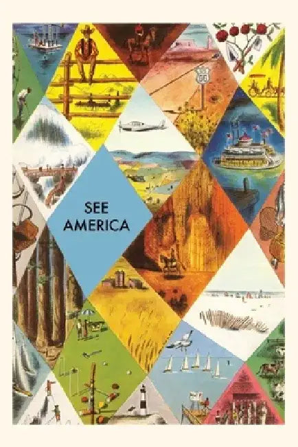 Vintage Journal See America Travel Poster by Found Image Press