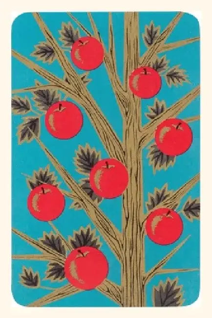 Vintage Journal Stylized Apples on Tree by Found Image Press