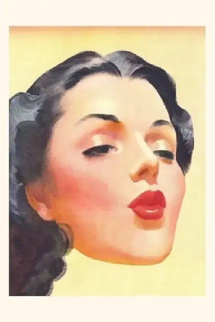 Vintage Journal Red Lips by Found Image Press