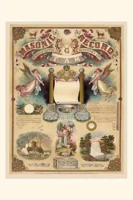 Vintage Journal Masonic Record by Found Image Press