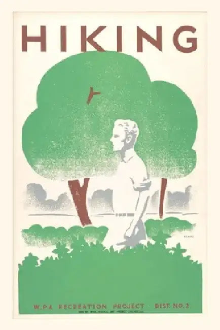 Vintage Journal Hiking, WPA Recreation Project by Found Image Press