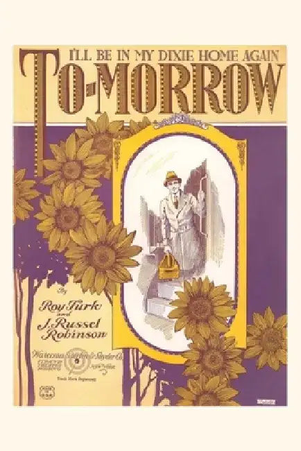 Vintage Journal Sheet Music for Dixie Tomorrow by Found Image Press