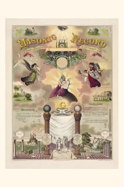 Vintage Journal Masonic Record by Found Image Press