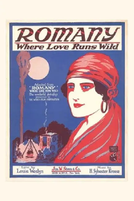 Vintage Journal Sheet Music for Romany by Found Image Press