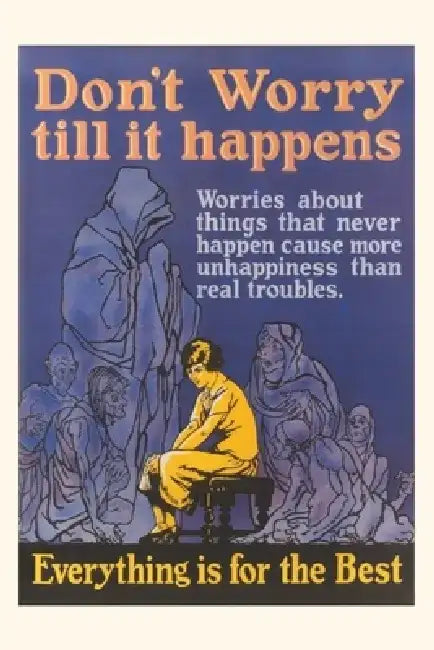Vintage Journal Don't Worry Till it Happens by Found Image Press