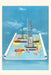 Vintage Journal Floating Map with Industrial Objects by Found Image Press