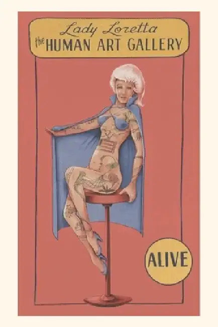 Vintage Journal Tattooed Lady Loretta by Found Image Press