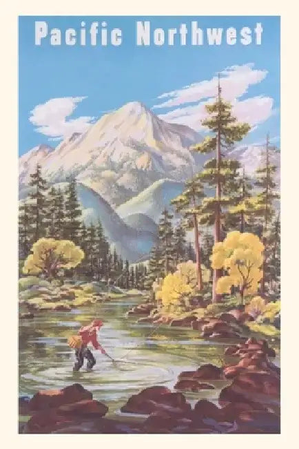 Vintage Journal Pacific Northwest Travel Poster by Found Image Press