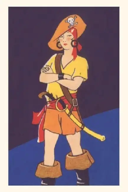 Vintage Journal Woman Pirate by Found Image Press