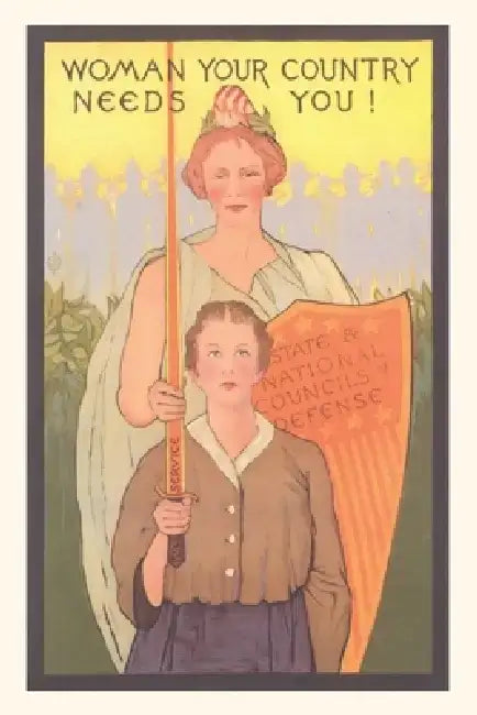 Vintage Journal The Country Needs Women by Found Image Press