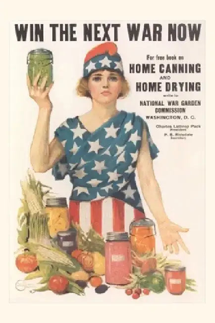 Vintage Journal Poster Encouraging Canning by Found Image Press