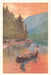 Vintage Journal Woman Canoeing on River by Found Image Press