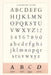 Vintage Journal Font Sample Chart, Garamond by Found Image Press