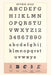 Vintage Journal Font Sample Chart, Stymie Bold by Found Image Press