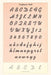 Vintage Journal Font Sample Chart, Kaufmann Bold by Found Image Press