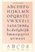 Vintage Journal Font Sample Chart, Goudy Bold by Found Image Press