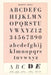 Vintage Journal Font Sample Chart, Bodoni Bold by Found Image Press