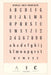Vintage Journal Font Sample Chart, Radiant by Found Image Press