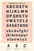 Vintage Journal Font Sample Chart, Franklin Gothic by Found Image Press