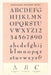 Vintage Journal Font Sample Chart, Bernhard by Found Image Press