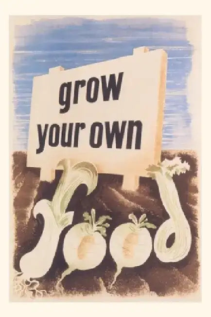 Vintage Journal Grow Your Own Food Poster by Found Image Press